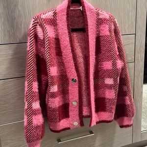 Pink and red sweater for Valentine’s Day